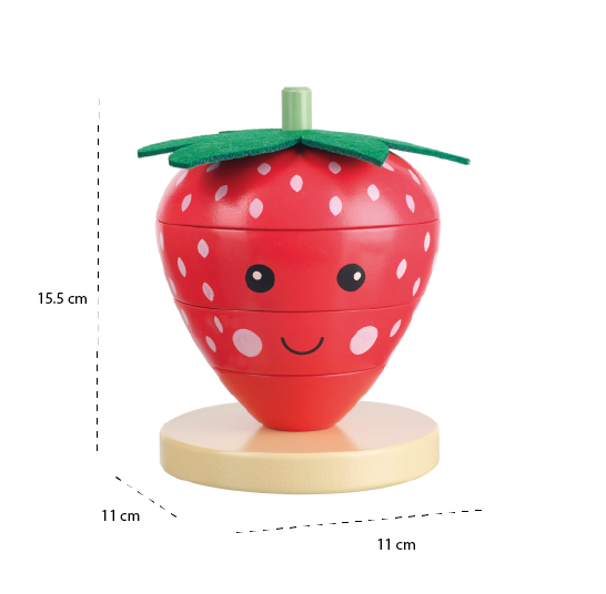 Orange Tree Toys Strawberry Stacking Ring