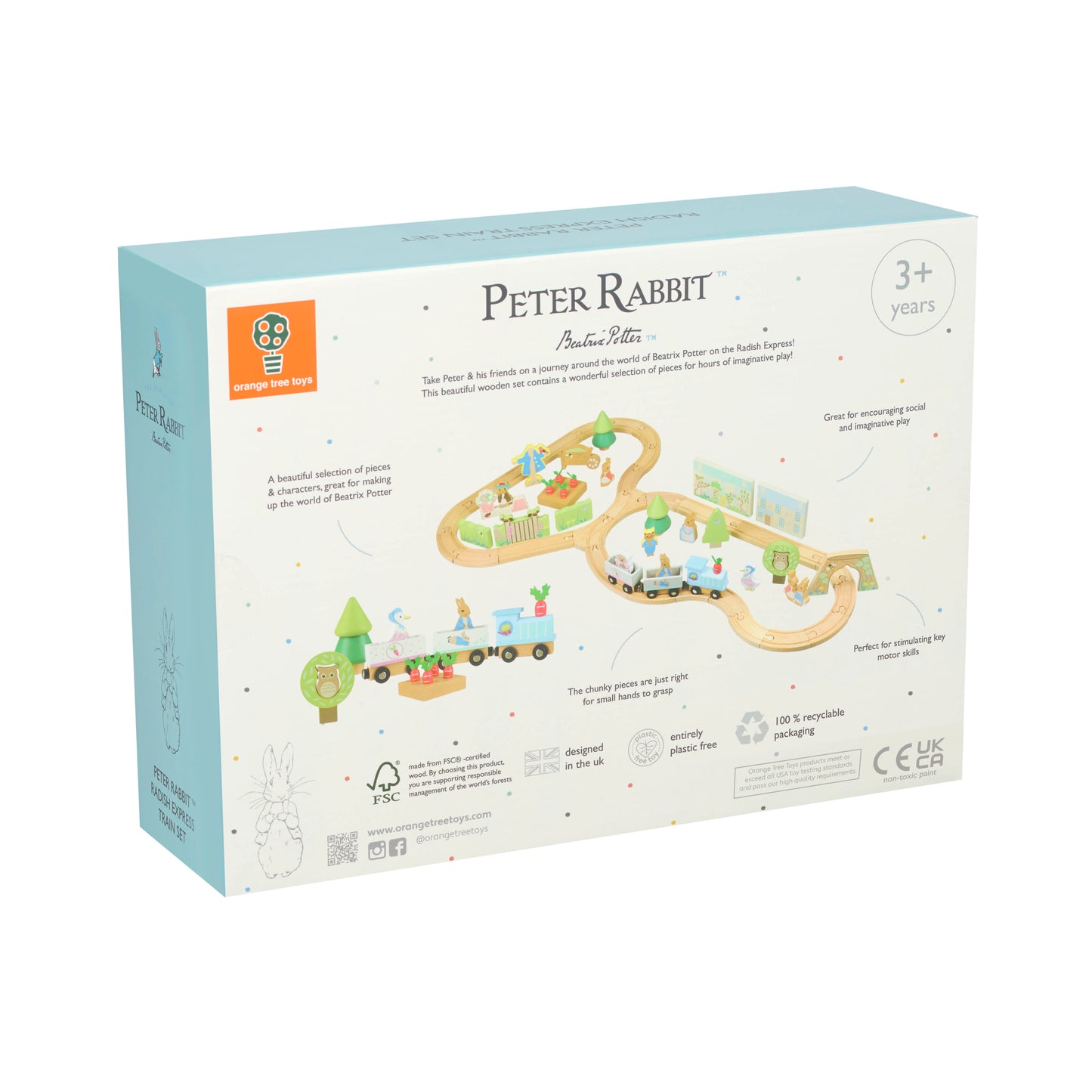 Orange Tree Toys Peter Rabbit Radish Express Train Set