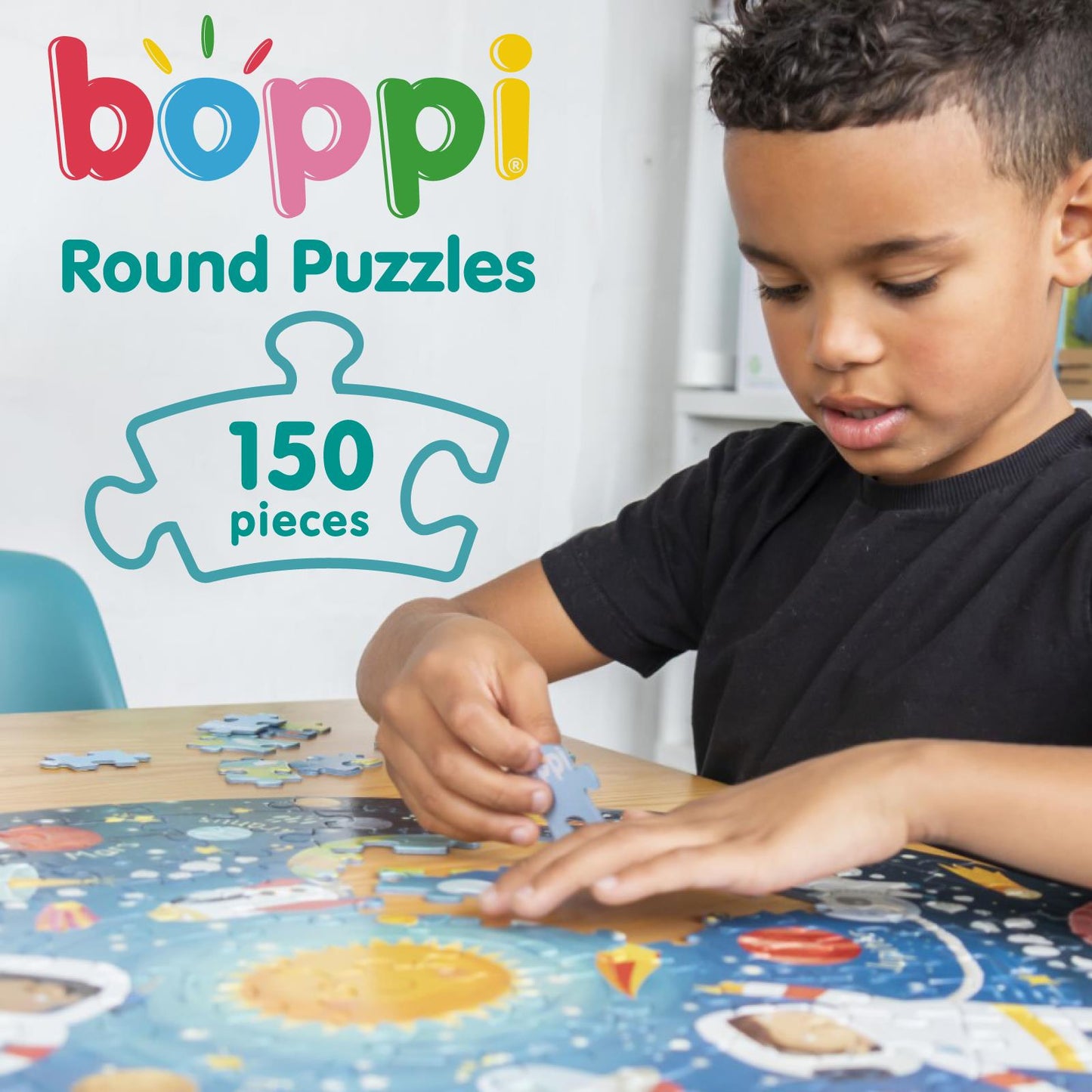 Boppi Round Jigsaw - 150 Pieces - Space