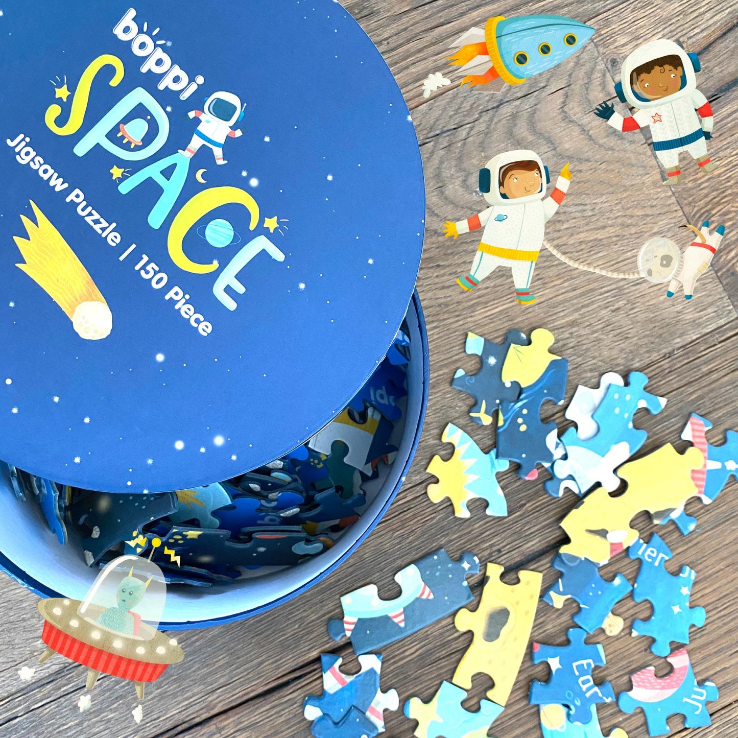 Boppi Round Jigsaw - 150 Pieces - Space