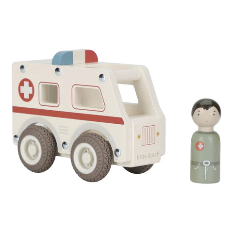 Little Dutch Wooden Ambulance
