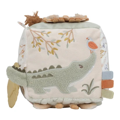 Little Dutch Soft Activity Cube - Safari Friends