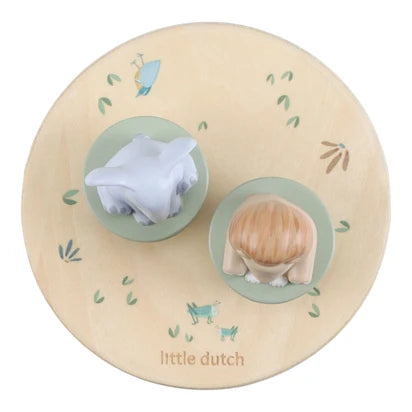 Little Dutch Wooden Music Box - Safari Friends