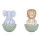 Little Dutch Wooden Music Box - Safari Friends