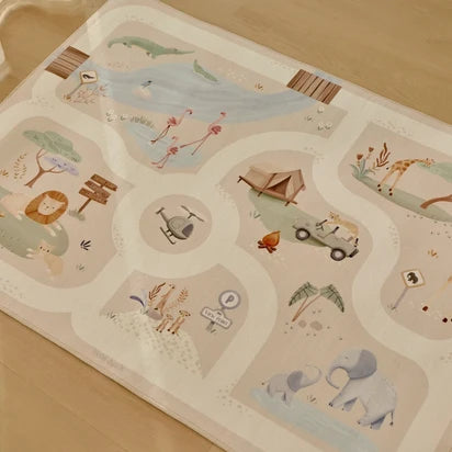 Little Dutch Safari Friends Car Play Mat