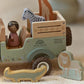 Little Dutch Wooden Safari Car with Animals