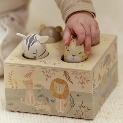 Little Dutch Safari Friends Wooden Pop Up Toy