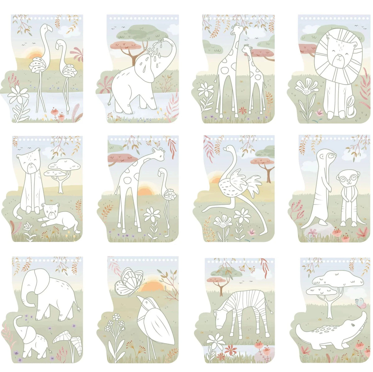 Little Dutch Colour Book - Safari Friends
