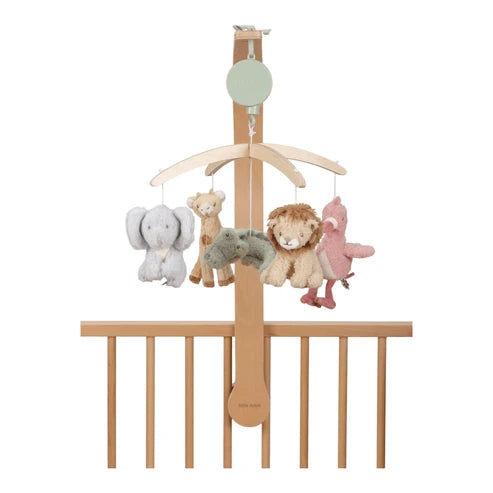 Little Dutch Wooden Music Mobile - Safari Friends