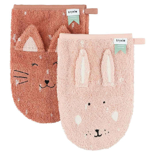 Trixie Washcloths - Mrs Cat & Mrs Rabbit