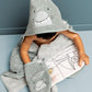 Trixie Washcloths - Mr Shark & Mr Dino (2 Pack)