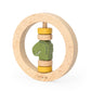 Trixie Wooden Round Rattle - Mr Dino