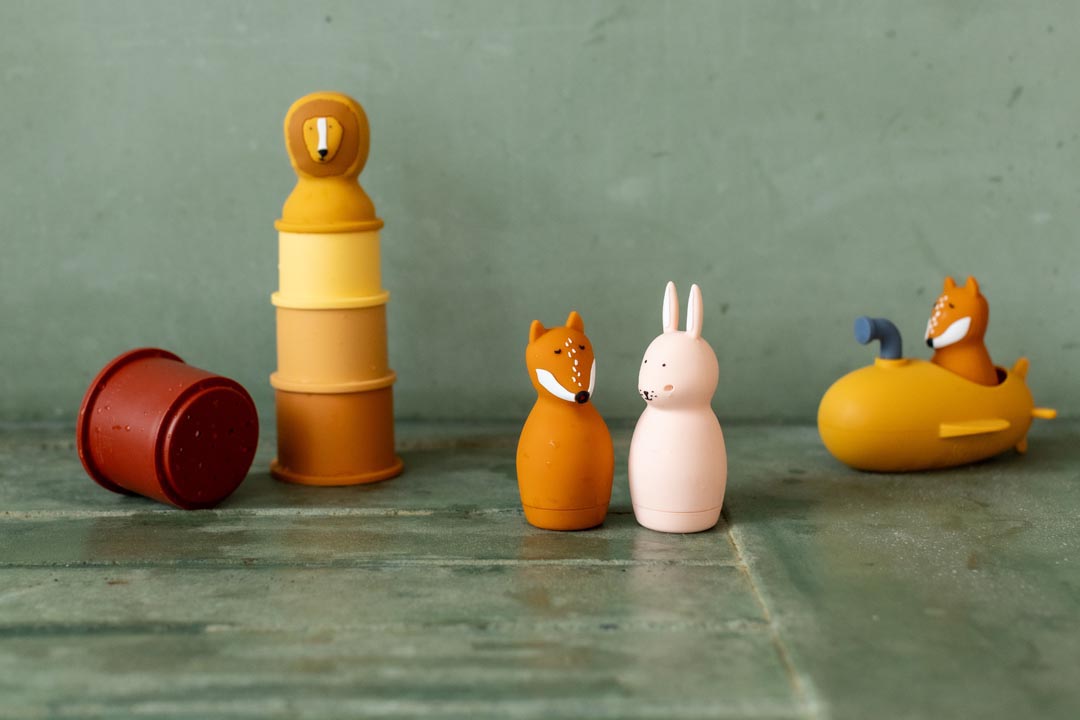 Trixie Bath Toy - Squeezy Animal - Mrs Rabbit & Mr Fox