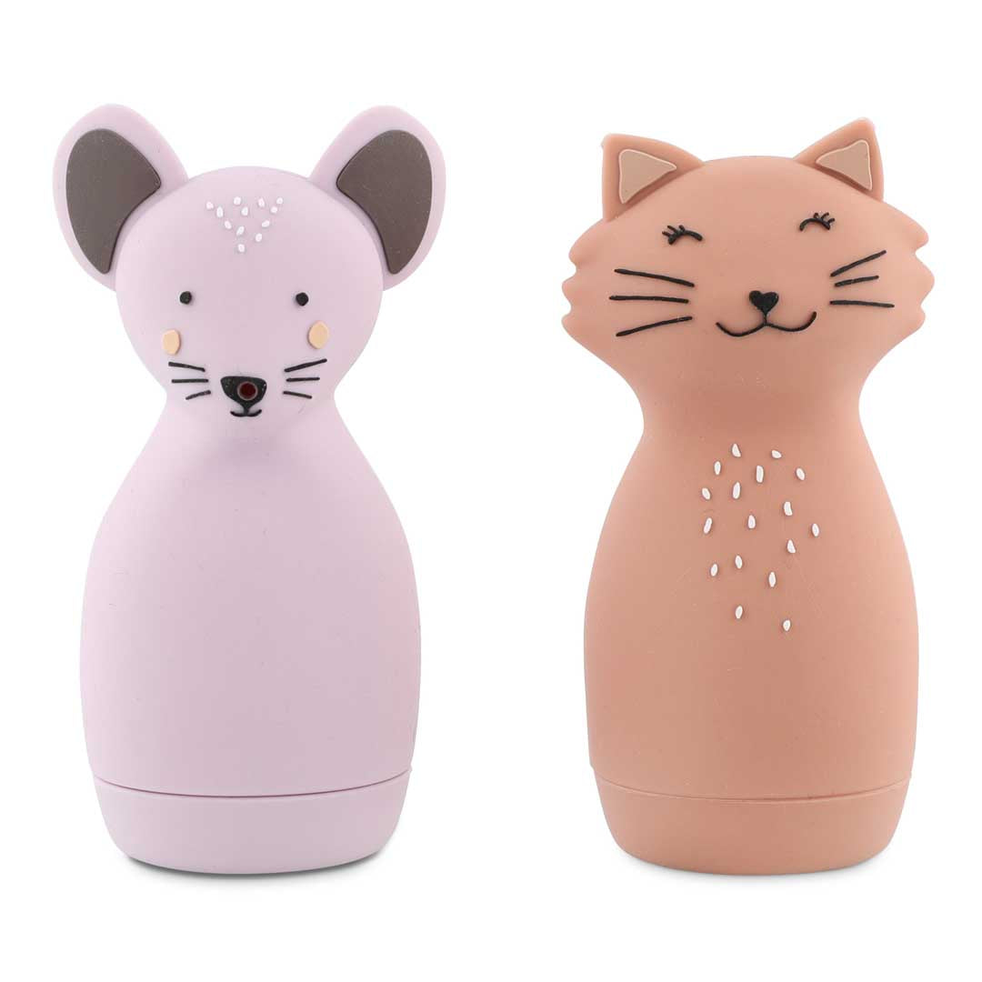 Trixie Bath Toy Splashing Animals - Mrs Cat & Mrs Mouse