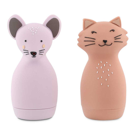 Trixie Bath Toy Splashing Animals - Mrs Cat & Mrs Mouse