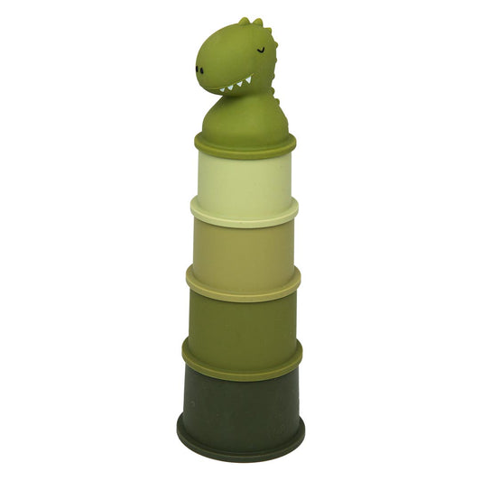 Trixie Silicone Stacking Cups- Mr Dino