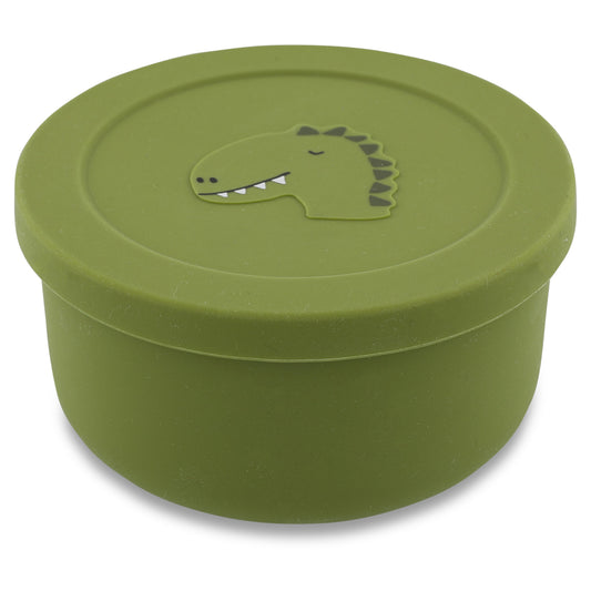 Trixie Silicone Snack Pot with Lid - Mr Dino
