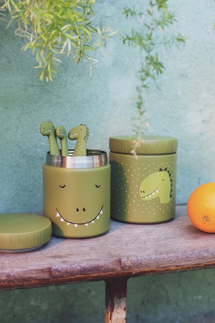 Trixie Silicone Cutlery Set - Mr Dino