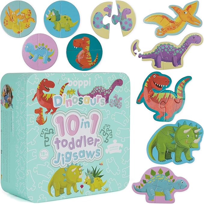 Boppi 10 in 1 Toddler Jigsaw - Dinosaurs