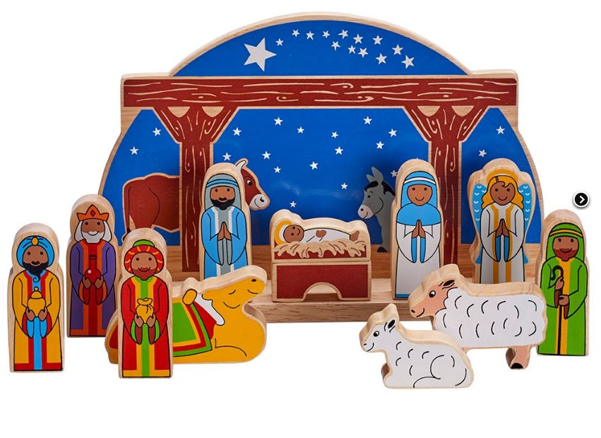 Lanka Kade Wooden Deluxe Starry Night Nativity Playset