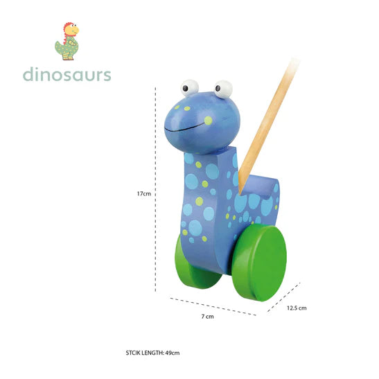 Orange Tree Toys Push Along Diplodocus