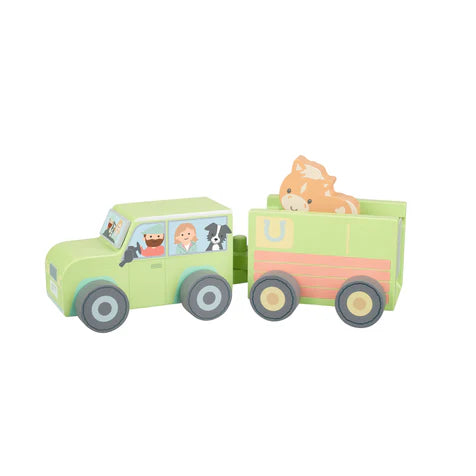 Orange Tree Toys 4x4 Horse Box and Horse