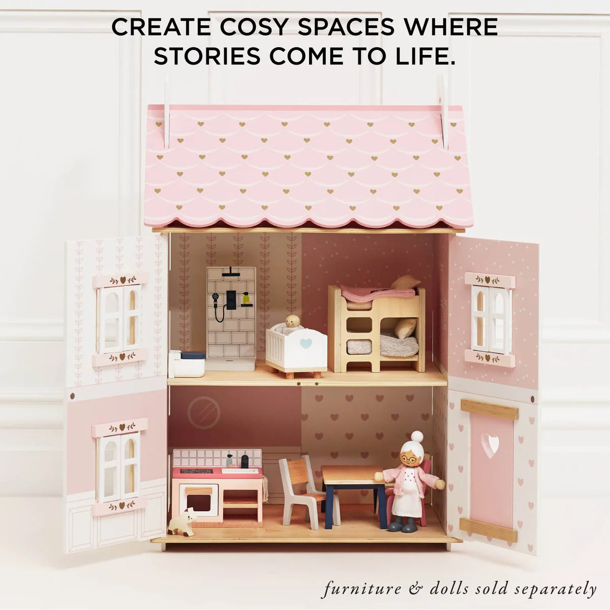 Le Toy Van Rose Heart Dolls House