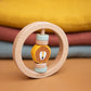 Trixie Wooden Round Rattle - Mr Lion