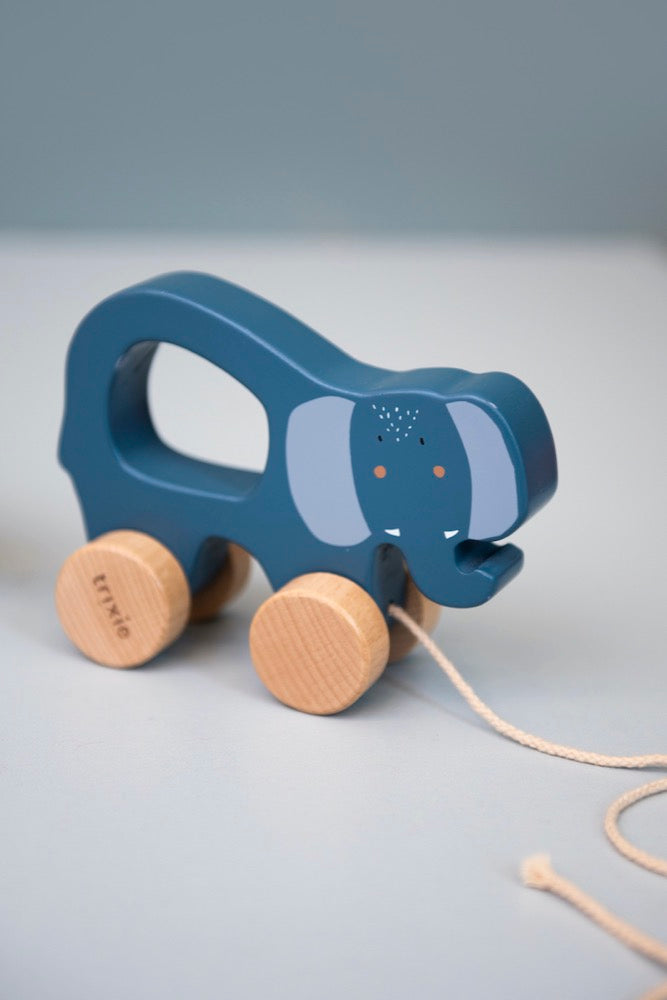 Trixie Pull Along toy - Mrs Elephant