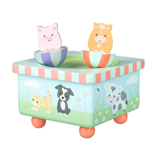 Orange Tree Toys Farm Music Box