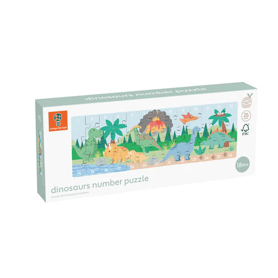 Orange Tree Toys Dinosaur Number Puzzle