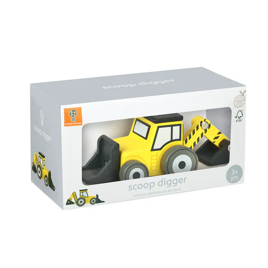 Orange Tree Toys Scoop Digger Truck