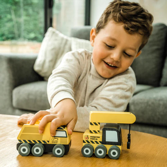 Orange Tree Toys Construction Trucks