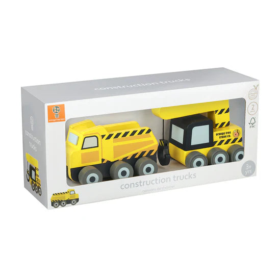 Orange Tree Toys Construction Trucks