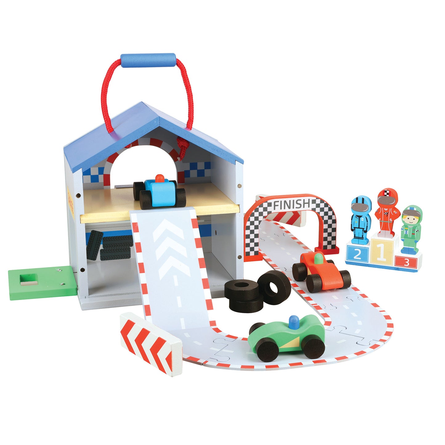 Orange Tree Toys Racing Track Play Set