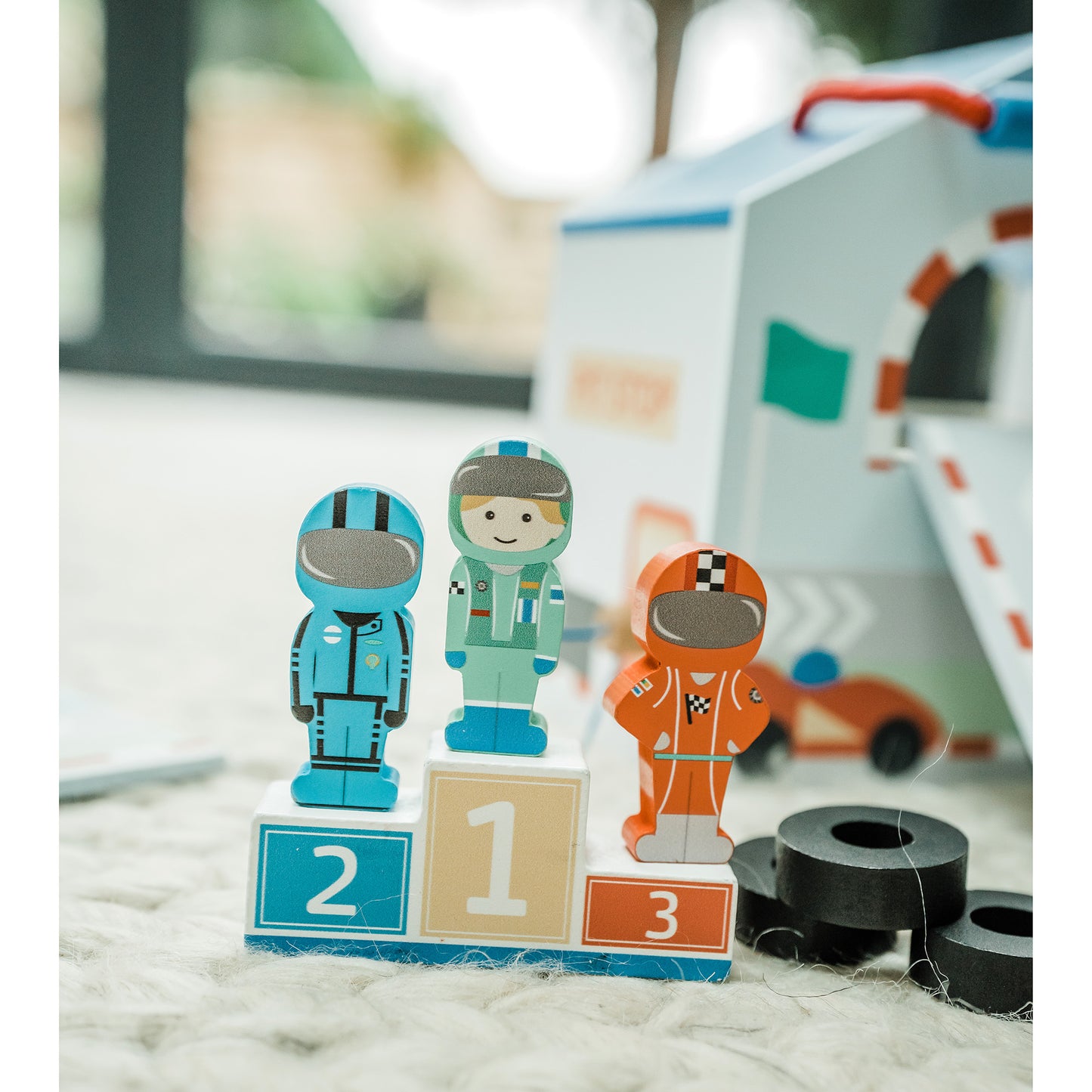 Orange Tree Toys Racing Track Play Set