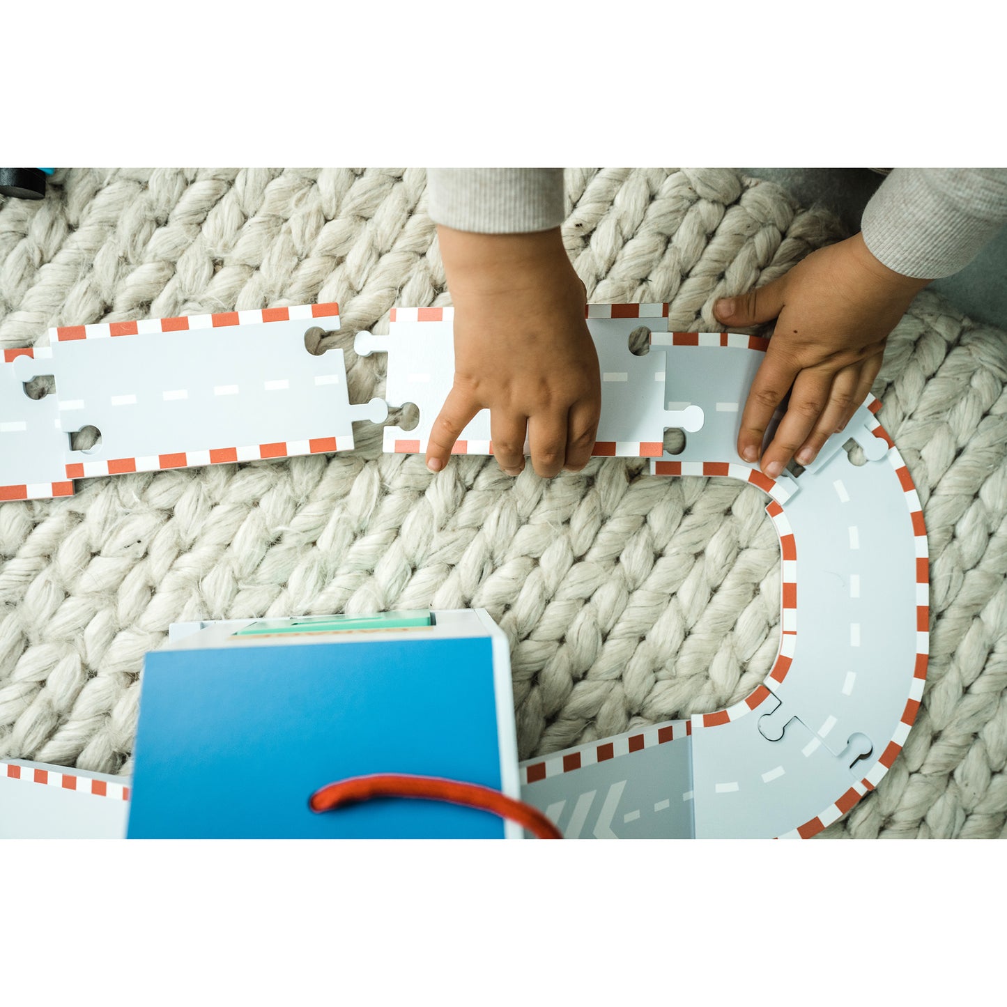 Orange Tree Toys Racing Track Play Set