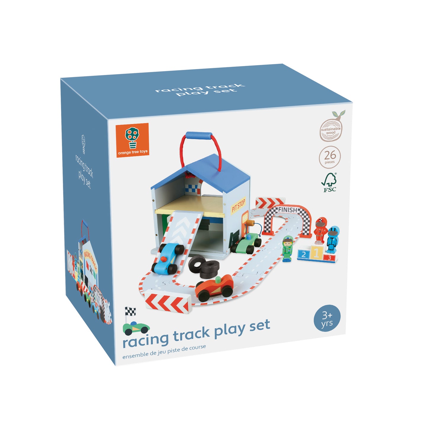Orange Tree Toys Racing Track Play Set