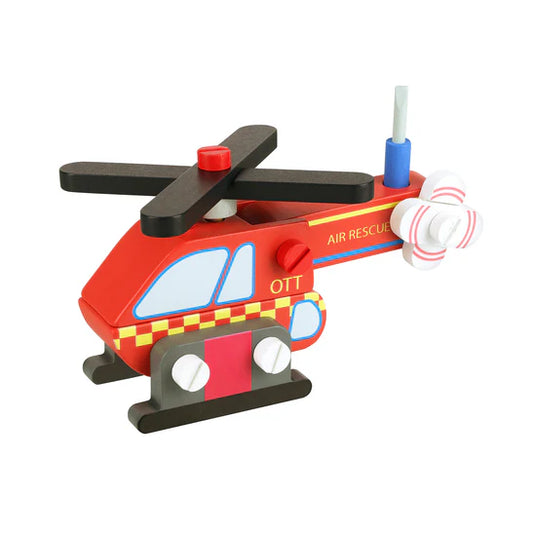 Orange Tree Toys Buildable Helicopter