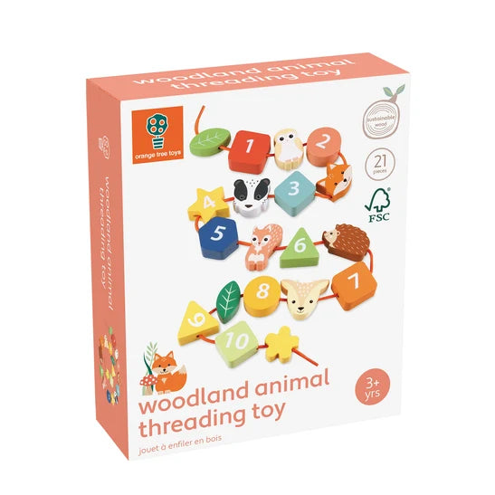 Orange Tree Toys Woodland Animal Threading Toys