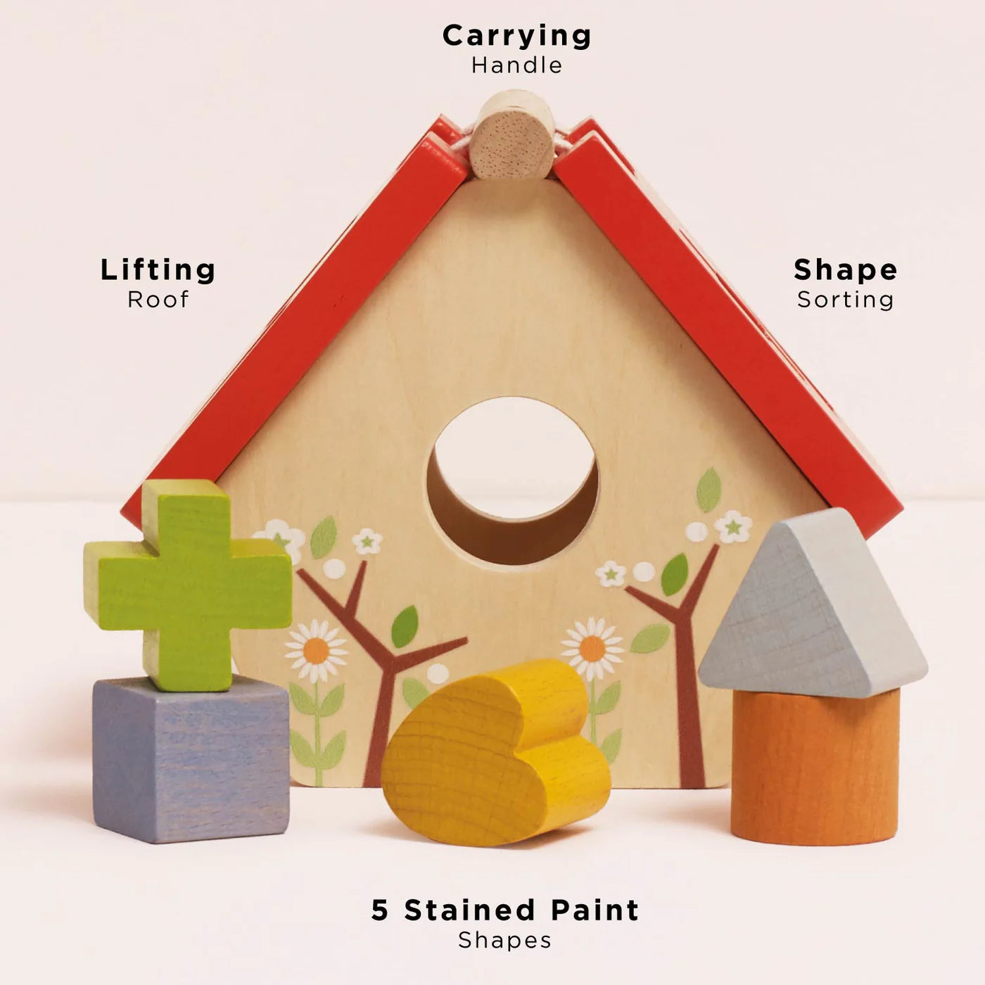 Le Toy Van Wooden Bird House Shape Sorter