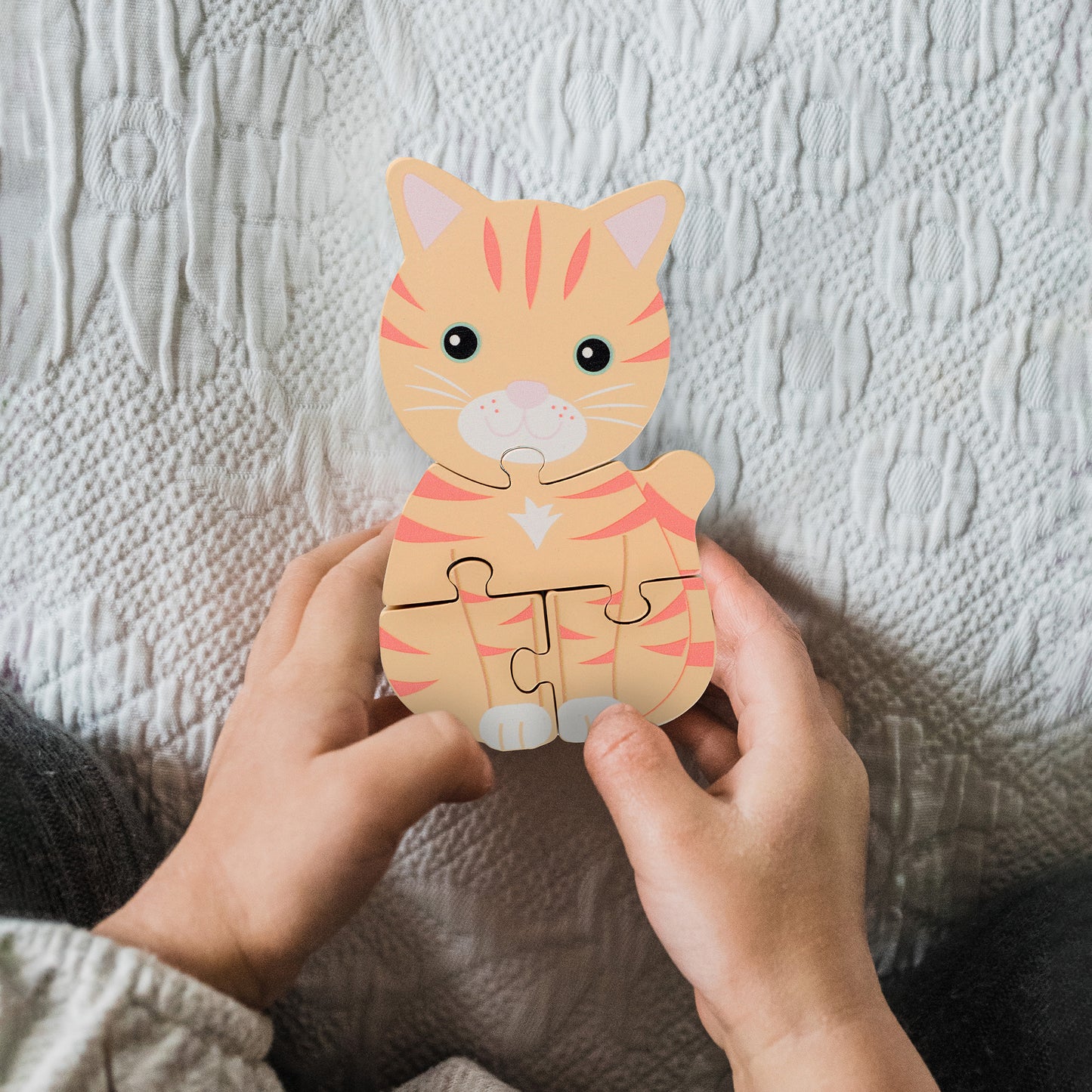 Orange Tree Toys Wooden Puzzle - Cat