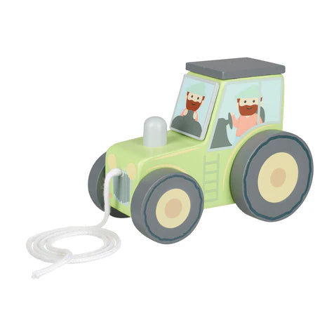 Orange Tree Toys Pull Along Tractor