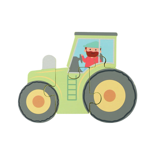 Orange Tree Toys Wooden Puzzle - Tractor