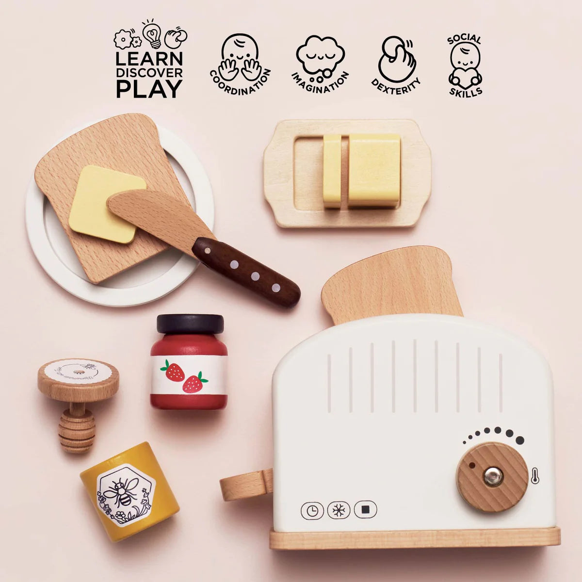 Le Toy Van Pop Up Toaster and Accessories
