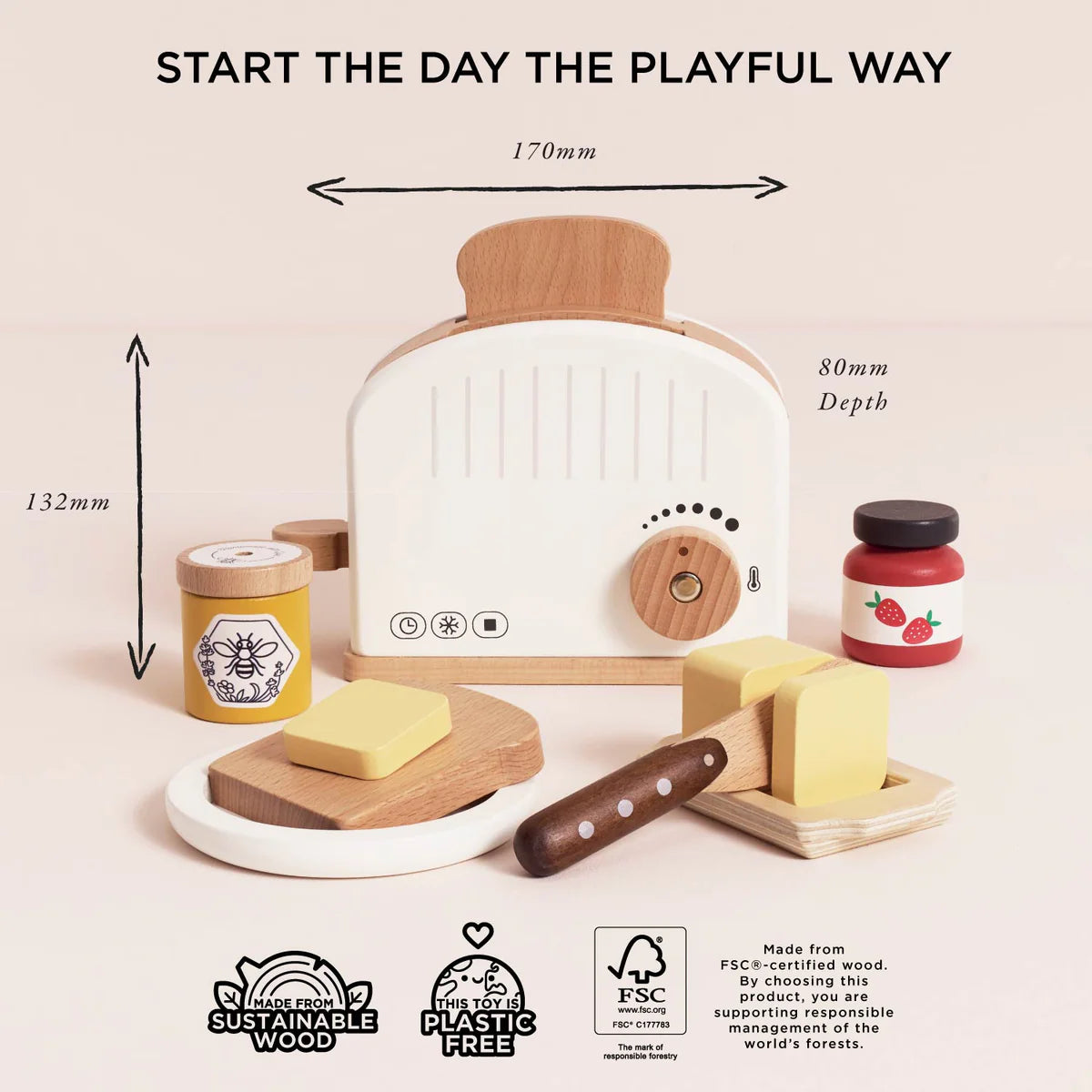 Le Toy Van Pop Up Toaster and Accessories