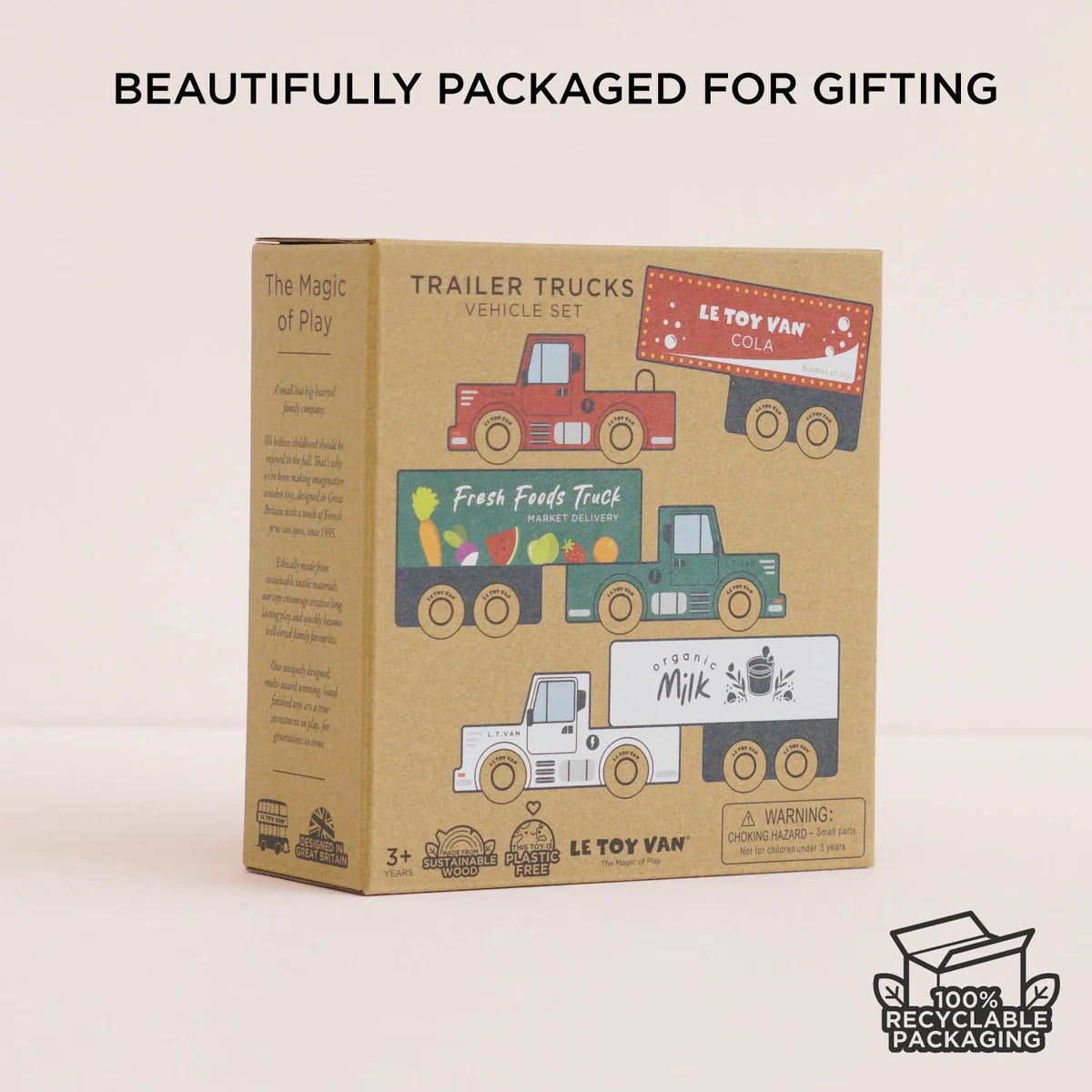 Le Toy Van Trailer Truck Vehicle Set