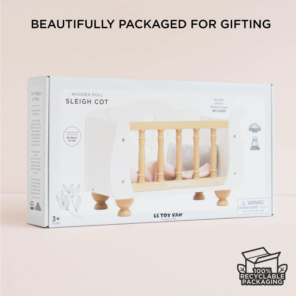 Le Toy Van Dolls Wooden Cot