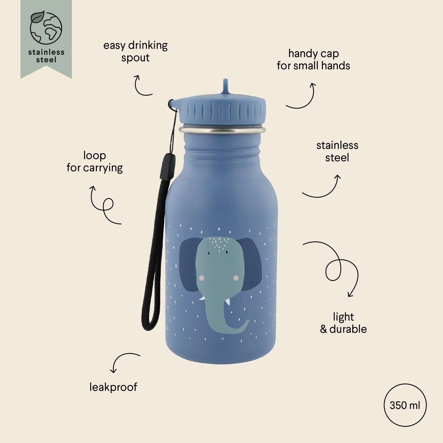 Trixie Bottle - 350ml - Mrs Elephant