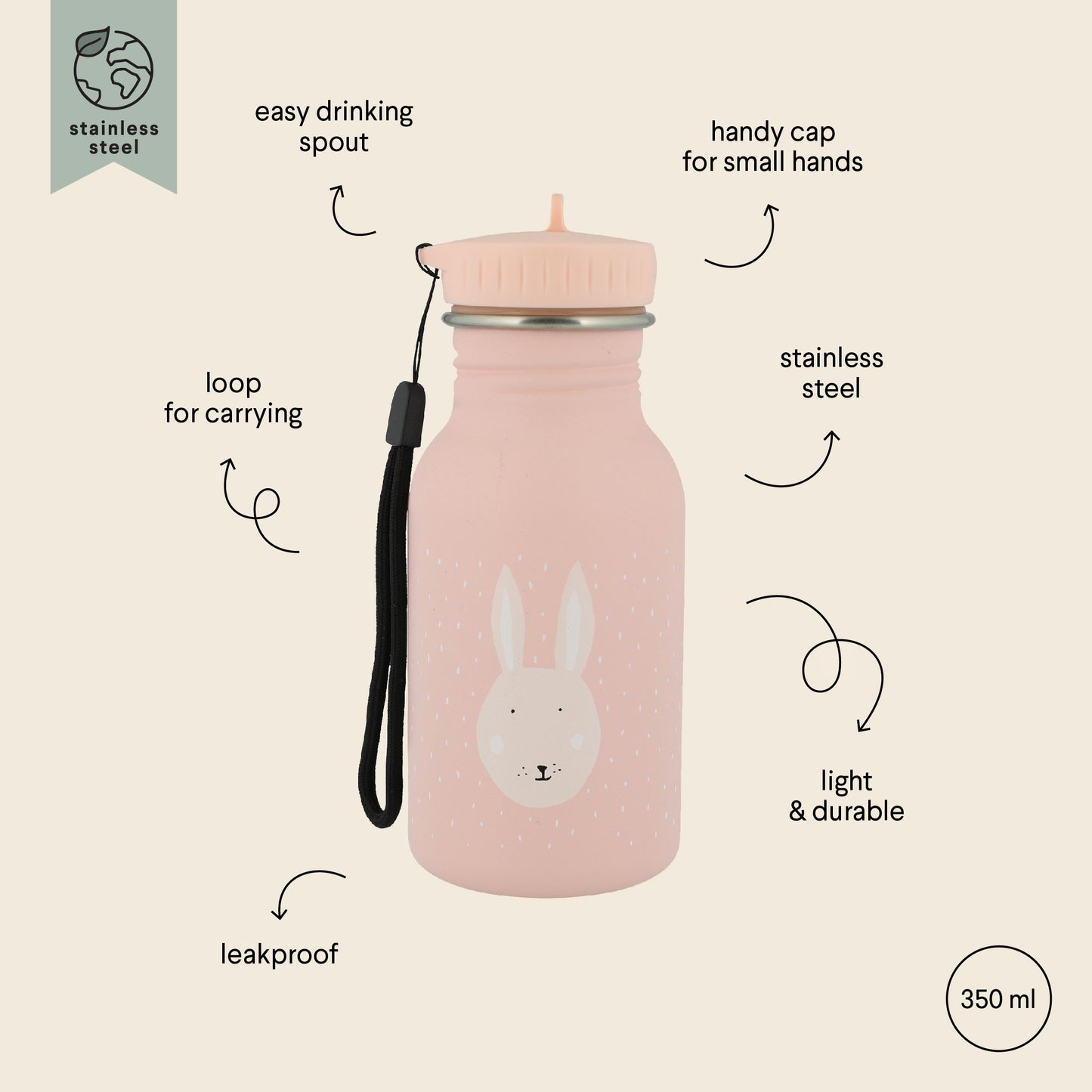 Trixie Bottle - 350ml - Mrs Rabbit